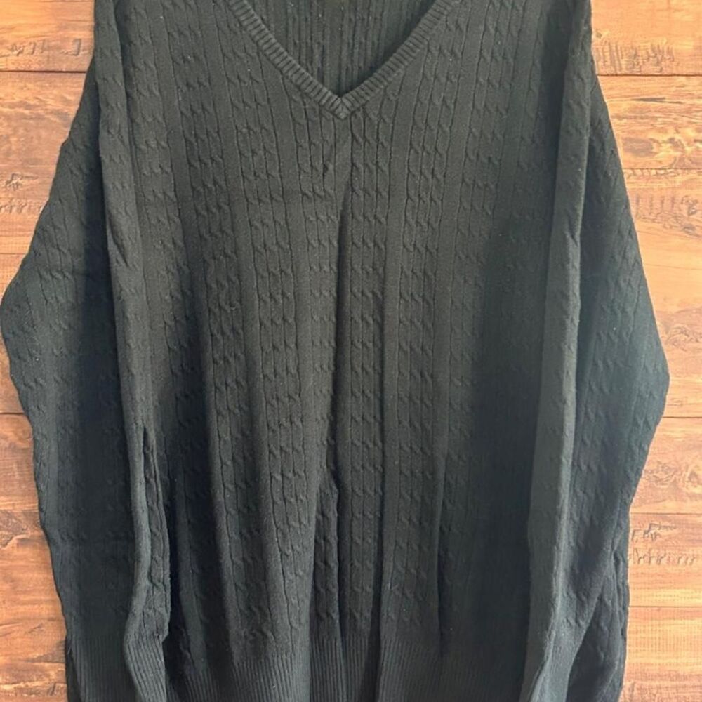 Merona Women's Black Cable Knit Sweater